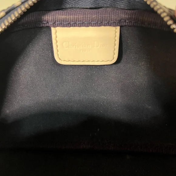 Dior Navy and Cream Monogram Clutch - Picture 8 of 9